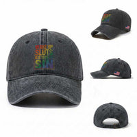 Funny Wake Up Sluts Its Time To Sin LGBTQ Washed Cotton Baseball Cap