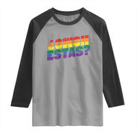 Funny Spanish Mexican Homo Estas Raglan Shirt Gay Pride Ally LGBTQ Month