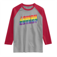 Funny Spanish Mexican Homo Estas Raglan Shirt Gay Pride Ally LGBTQ Month