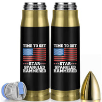 Funny Time To Get Star Spangled Hammered Bullet Tumbler 4th of July Drinking Beer Pong Red Cup American Flag - Wonder Print Shop