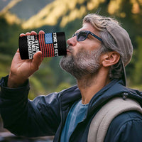 Funny Time To Get Star Spangled Hammered 4 in 1 Can Cooler Tumbler 4th of July Drinking Beer Pong Red Cup American Flag - Wonder Print Shop