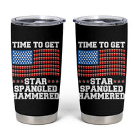 Funny Time To Get Star Spangled Hammered Tumbler Cup 4th of July Drinking Beer Pong Red Cup American Flag - Wonder Print Shop