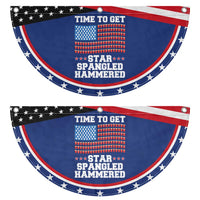 Funny Time To Get Star Spangled Hammered Patriotic Fan Flag 4th of July Drinking Beer Pong Red Cup American Flag