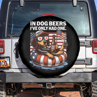Funny In Dog Beers I've Only Had One Spare Tire Cover 4th Of July Drinking Dachshund Beer American Flag - Wonder Print Shop