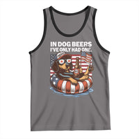 Funny In Dog Beers I've Only Had One Tank Top 4th Of July Drinking Dachshund Beer American Flag - Wonder Print Shop