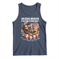 Funny In Dog Beers I've Only Had One Tank Top 4th Of July Drinking Dachshund Beer American Flag - Wonder Print Shop