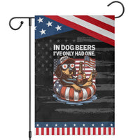 Funny In Dog Beers I've Only Had One Garden Flag 4th Of July Drinking Dachshund Beer American Flag