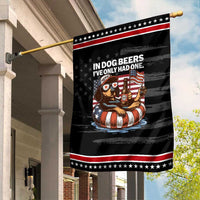 Funny In Dog Beers I've Only Had One Garden Flag 4th Of July Drinking Dachshund Beer American Flag