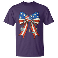 Funny 4th Of July Nurse American Flag Coquette Bow T Shirt - Wonder Print Shop