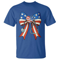 Funny 4th Of July Nurse American Flag Coquette Bow T Shirt - Wonder Print Shop