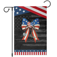 Funny 4th Of July Nurse American Flag Coquette Bow Garden Flag