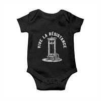 Funny Vive La Resistance Baby Onesie Femme Feminist Vintage Guillotine - Wonder Print Shop