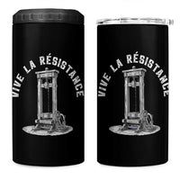 Funny Vive La Resistance 4 in 1 Can Cooler Tumbler Femme Feminist Vintage Guillotine - Wonder Print Shop