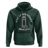 Funny Vive La Resistance Hoodie Femme Feminist Vintage Guillotine - Wonder Print Shop