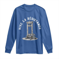 Funny Vive La Resistance Long Sleeve Shirt Femme Feminist Vintage Guillotine - Wonder Print Shop