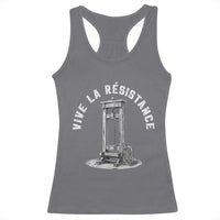 Funny Vive La Resistance Racerback Tank Top Femme Feminist Vintage Guillotine - Wonder Print Shop