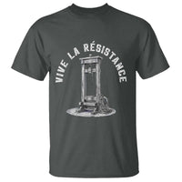 Funny Vive La Resistance T Shirt Femme Feminist Vintage Guillotine - Wonder Print Shop
