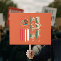 Funny Chinga La Migra Protest Sign Gun Vintage Mexican Flag - Wonder Print Shop