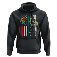 Funny Chinga La Migra Hoodie Gun Vintage Mexican Flag - Wonder Print Shop