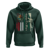 Funny Chinga La Migra Hoodie Gun Vintage Mexican Flag - Wonder Print Shop