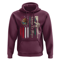 Funny Chinga La Migra Hoodie Gun Vintage Mexican Flag - Wonder Print Shop