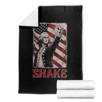 Shake And Bake George Washington 4th of July Couple Matching Throw Blanket
