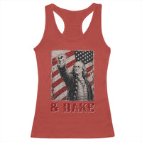 Shake And Bake Benjamin Franklin 4th of July Couple Matching Racerback Tank Top