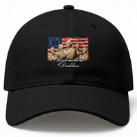 Declaration Daddies Funny 4th of July Founding Fathers Baseball Cap Vintage Betsy Ross Flag