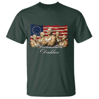 Declaration Daddies Funny 4th of July Founding Fathers T Shirt Vintage Betsy Ross Flag