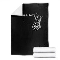 Waiting On Parts Funny Mechanic Throw Blanket Car Technician Auto Repair Life