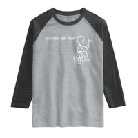 Waiting On Parts Funny Mechanic Raglan Shirt Car Technician Auto Repair Life