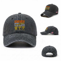 Fact of Life After Monday and Tuesday Calendar Says WTF Washed Cotton Baseball Cap