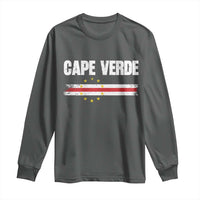 Cape Verde Pride Vintage Cape Verdean Flag 10 Stars Long Sleeve Shirt