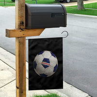 Cabo Verde Football Vintage Soccer Ball Graphic Garden Flag