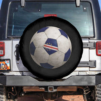 Cabo Verde Football Vintage Soccer Ball Graphic Spare Tire Cover