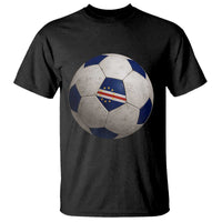 Cabo Verde Football Vintage Soccer Ball Graphic T Shirt