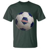 Cabo Verde Football Vintage Soccer Ball Graphic T Shirt
