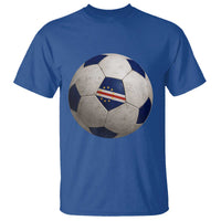 Cabo Verde Football Vintage Soccer Ball Graphic T Shirt