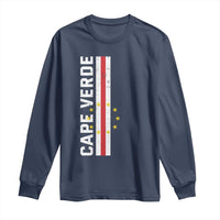 Cabo Verde Pride Vintage Jersey Cape Verdean Flag Long Sleeve Shirt