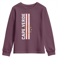 Cabo Verde Pride Vintage Jersey Cape Verdean Flag Youth Sweatshirt