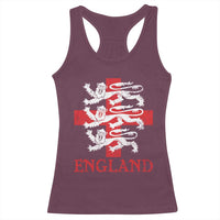England Three Lions Symbol English Pride Souvenir Racerback Tank Top