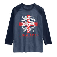 England Three Lions Symbol English Pride Souvenir Raglan Shirt