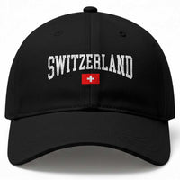 Vintage Switzerland National Pride The Swiss Cross Baseball Cap