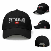 Vintage Switzerland National Pride The Swiss Cross Baseball Cap