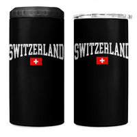 Vintage Switzerland National Pride The Swiss Cross 4 in 1 Can Cooler Tumbler