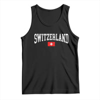Vintage Switzerland National Pride The Swiss Cross Tank Top