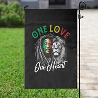 Reggae Legend Garden Flag One Love One Heart Rastafarian Reggae Music Lion - Wonder Print Shop