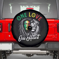 Reggae Legend Spare Tire Cover One Love One Heart Rastafarian Reggae Music Lion - Wonder Print Shop