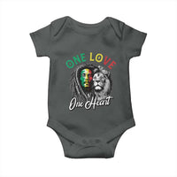 Reggae Legend Baby Onesie One Love One Heart Rastafarian Reggae Music Lion - Wonder Print Shop