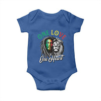 Reggae Legend Baby Onesie One Love One Heart Rastafarian Reggae Music Lion - Wonder Print Shop